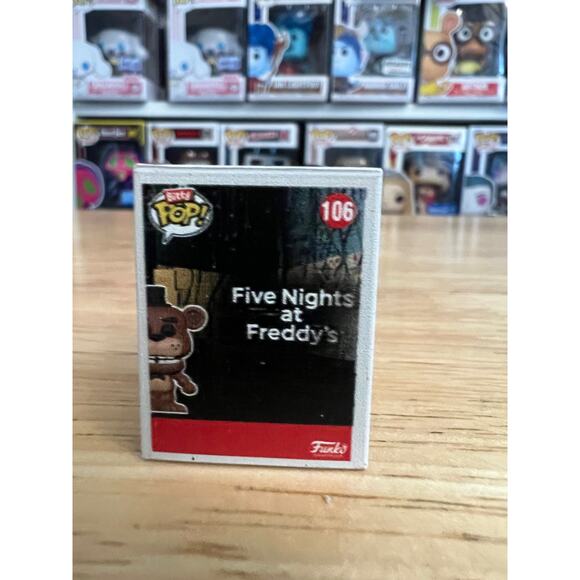 BITTY Freddy Fazbear Five Nights Freddy's Funko Pop #106 5NAF Horror 5 Games - Picture 3 of 6